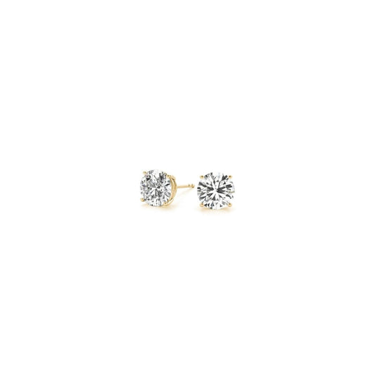1/2 cttw Lab Grown Round Diamond Stud Earrings 14k Yellow Gold (G/VS2) | Richard Cannon