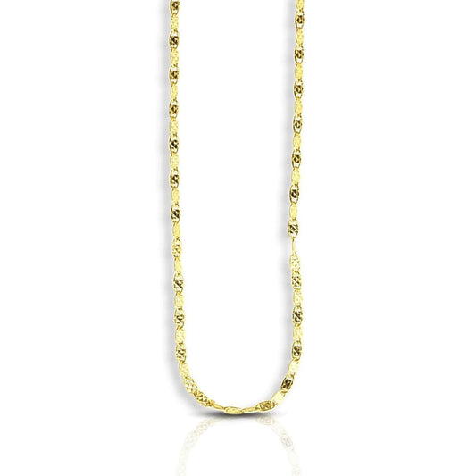 1.7mm 14k Yellow Gold Sparkle Valentino Chain | Richard Cannon Jewelry