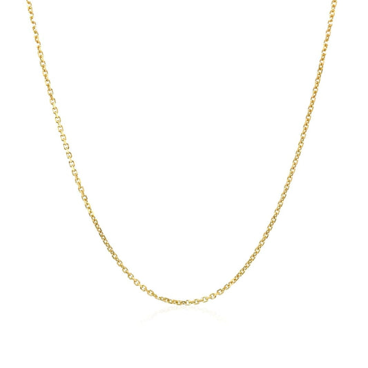 10k Yellow Gold Cable Chain 1.1mm | Richard Cannon Jewelry