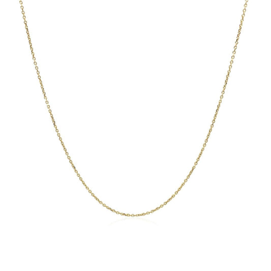 10k Yellow Gold Cable Link Chain (0.50 mm) | Richard Cannon Jewelry