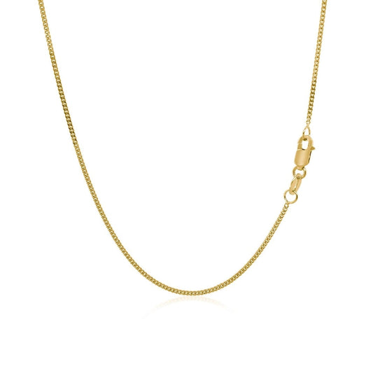 10k Yellow Gold Gourmette Chain 1.0mm | Richard Cannon Jewelry