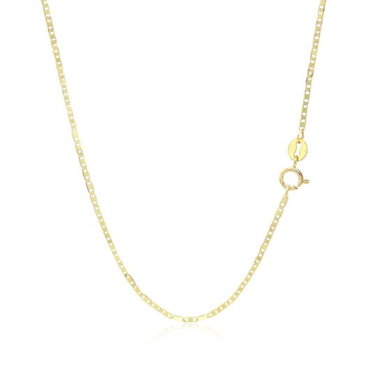 10k Yellow Gold Mariner Link Chain 1.2mm | Richard Cannon Jewelry