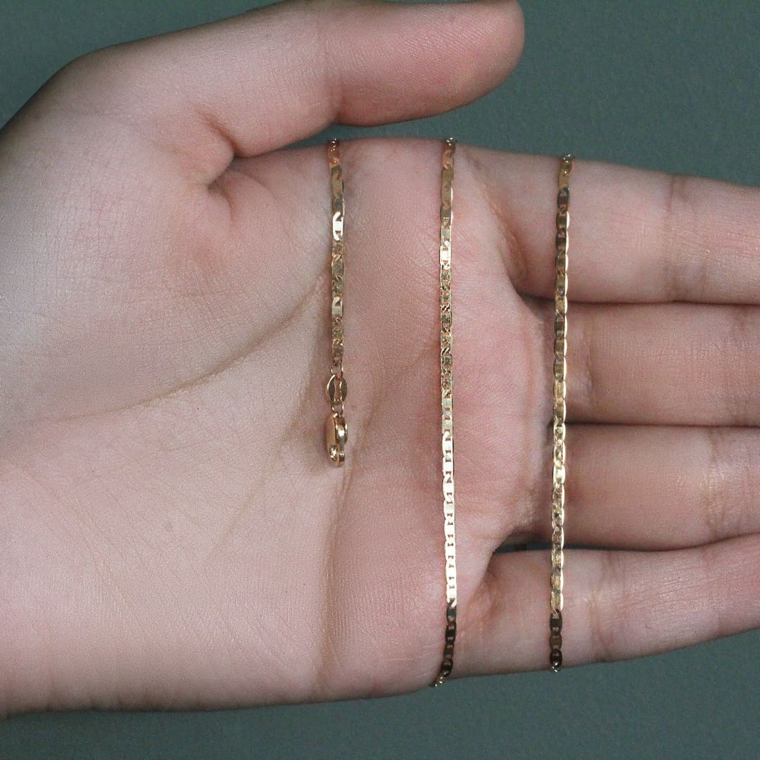 10k Yellow Gold Mariner Link Chain (1.70 mm) | Richard Cannon Jewelry