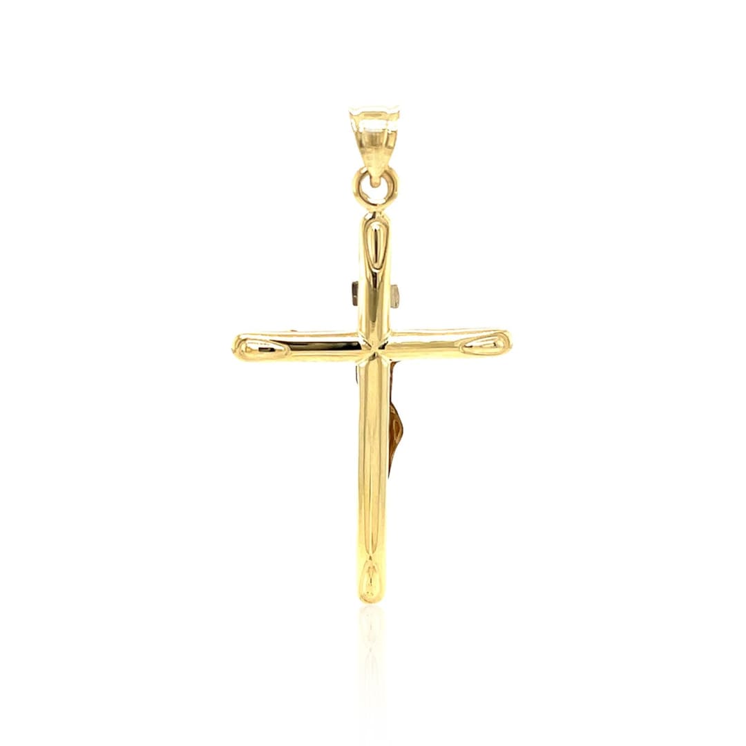 14k Two Tone Gold Cross Pendant | Richard Cannon Jewelry