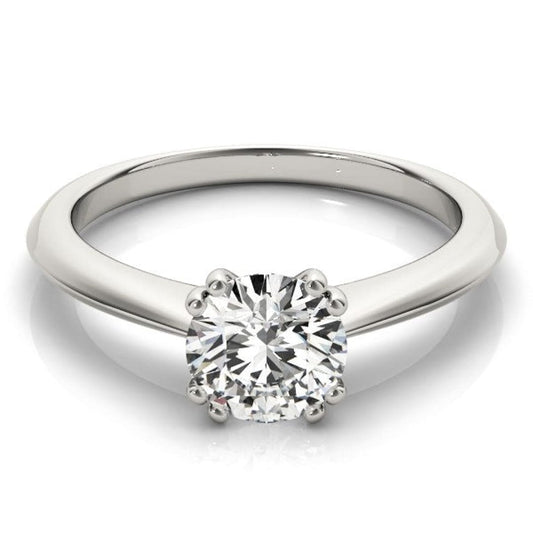 14k White Gold Double Prong Set Solitaire Diamond Engagement Ring (1 cttw) | Richard
