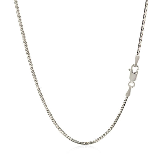 14k White Gold Franco Chain (1.20 mm) | Richard Cannon Jewelry