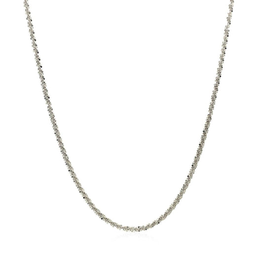 14k White Gold Sparkle Chain 1.5mm | Richard Cannon Jewelry