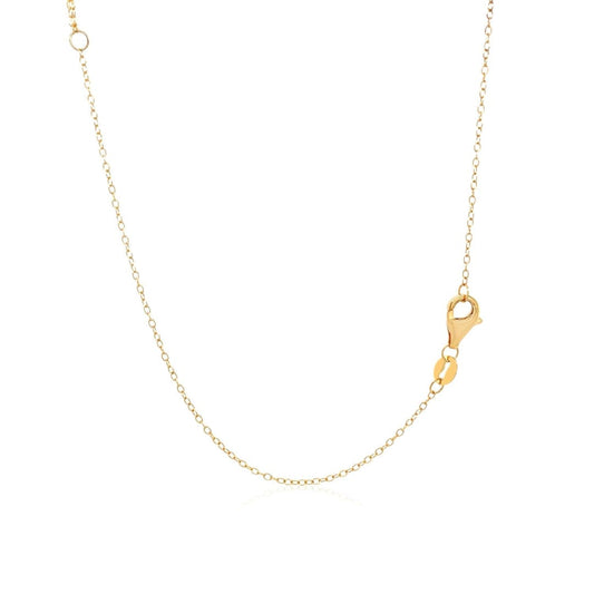 14k Yellow Gold 18 inch Two Strand Necklace with Circle and Bar Pendants | Richard Cannon