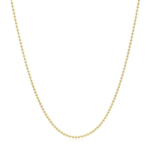 14k Yellow Gold Bead Chain 1.0mm | Richard Cannon Jewelry