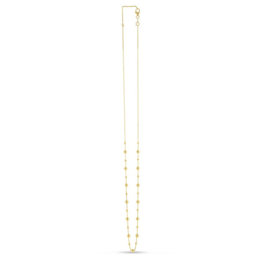 14k Yellow Gold Bead Necklace | Richard Cannon Jewelry