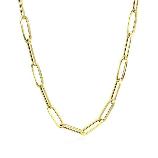 14K Yellow Gold Bold Paperclip Chain (4.2 mm) | Richard Cannon Jewelry