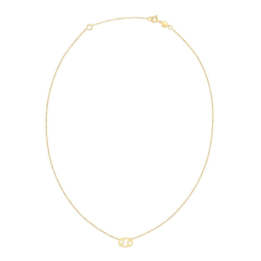 14K Yellow Gold Cancer Necklace | Richard Cannon Jewelry
