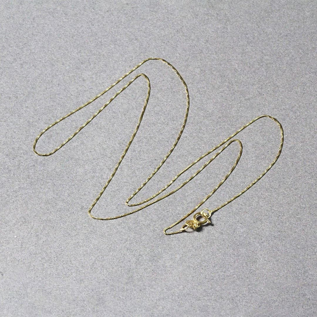14k Yellow Gold Classic Box Chain 0.4mm | Richard Cannon Jewelry