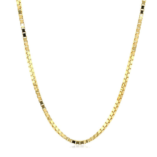 14K Yellow Gold Classic Box Chain (1.70 mm) | Richard Cannon Jewelry