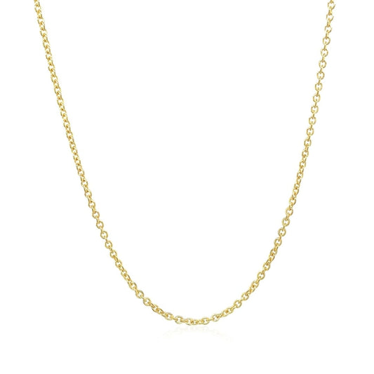 14k Yellow Gold Forsantina Lite Cable Link Chain 1.5mm | Richard Cannon Jewelry