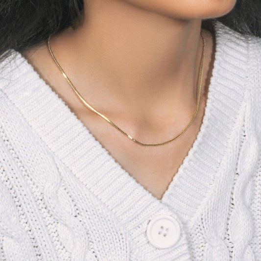 14k Yellow Gold Franco Chain 1.2mm | Richard Cannon Jewelry