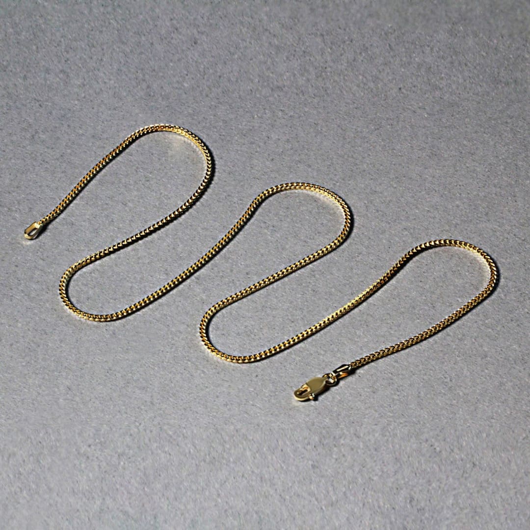 14k Yellow Gold Franco Chain 1.2mm | Richard Cannon Jewelry