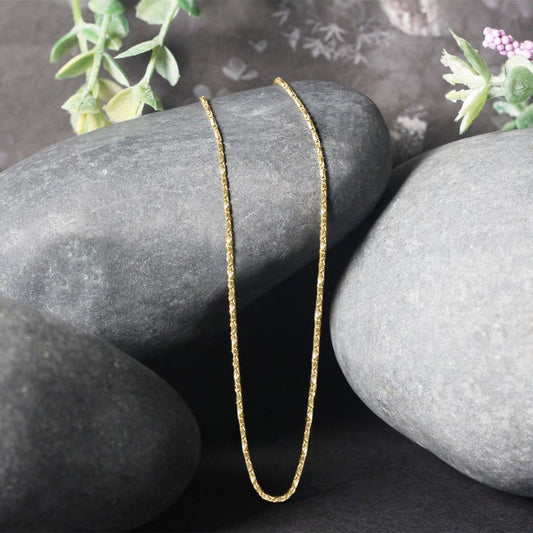 14k Yellow Gold Lumina Pendant Chain 0.9mm | Richard Cannon Jewelry