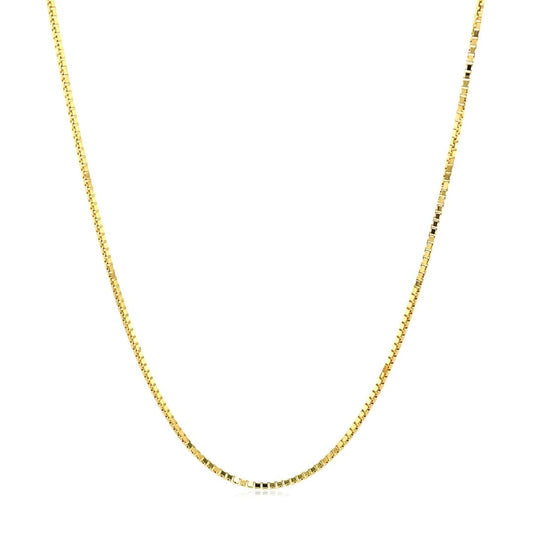 14k Yellow Gold Octagonal Box Chain 1.0mm | Richard Cannon Jewelry