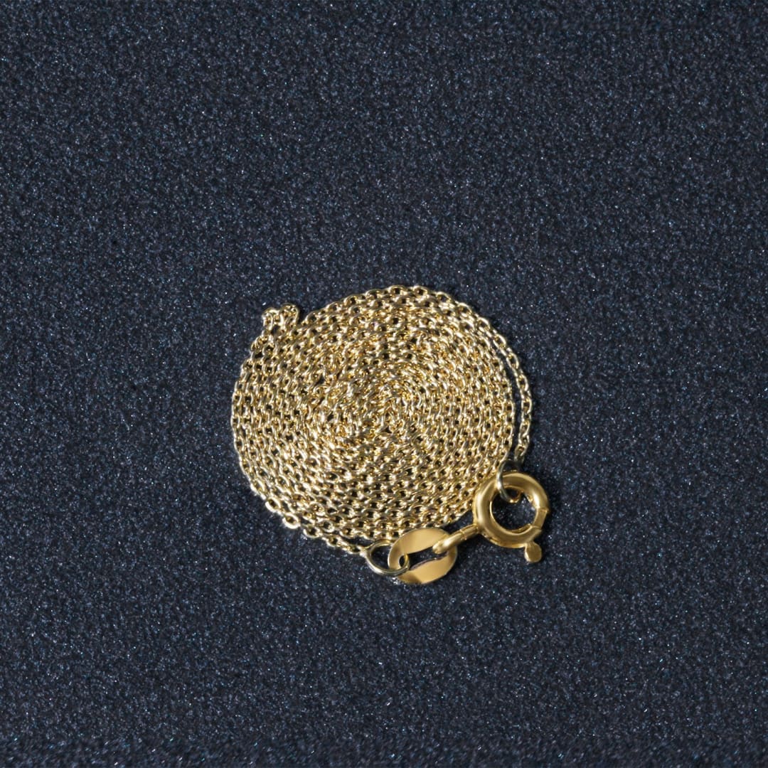 14k Yellow Gold Oval Cable Link Chain 1.0mm | Richard Cannon Jewelry