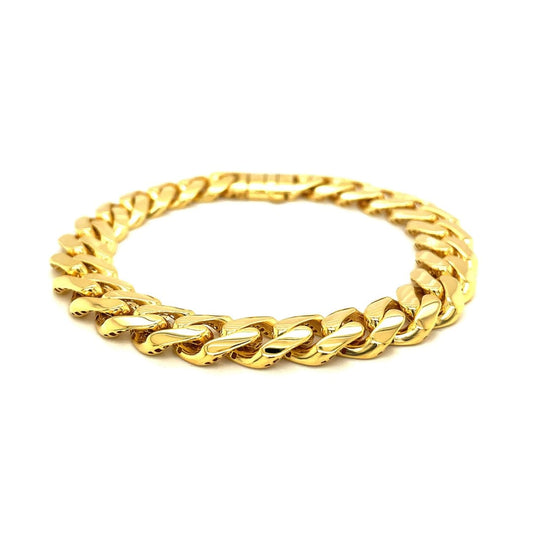14k Yellow Gold Polished Curb Chain Bracelet | Richard Cannon Jewelry