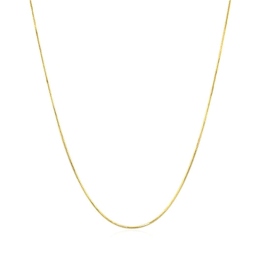 14k Yellow Gold Round Snake Chain 0.7mm | Richard Cannon Jewelry