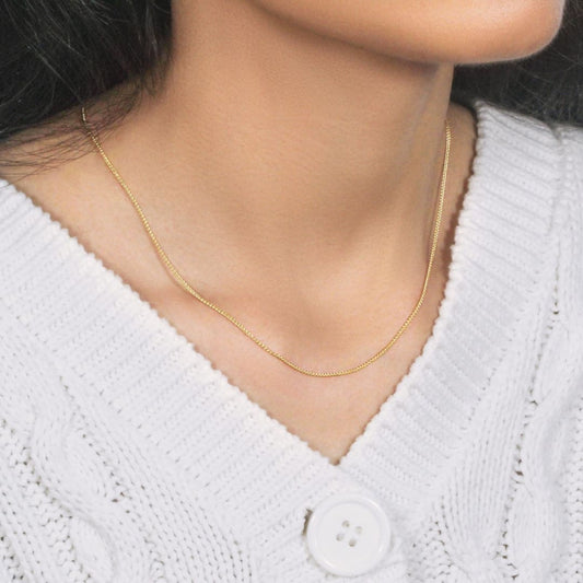 14k Yellow Gold Round Wheat Chain 1.0mm | Richard Cannon Jewelry