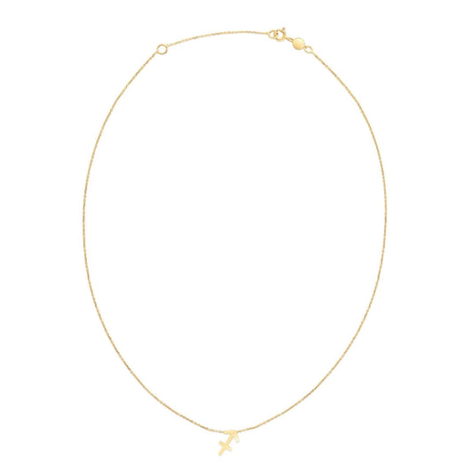 14K Yellow Gold Sagittarius Necklace | Richard Cannon Jewelry