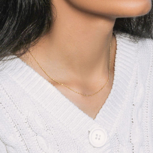 14k Yellow Gold Singapore Chain 1.0mm | Richard Cannon Jewelry