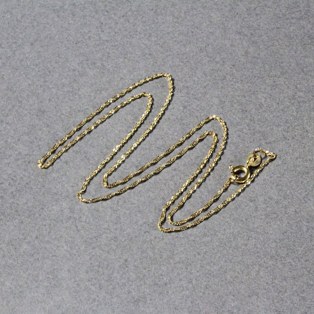 14k Yellow Gold Singapore Chain 1.0mm | Richard Cannon Jewelry