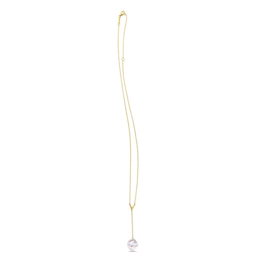 14k Yellow Gold Tesoro Pearl Lariat Necklace | Richard Cannon Jewelry