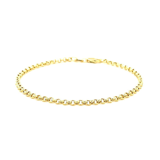 2.3mm 14k Yellow Gold Rolo Bracelet | Richard Cannon Jewelry