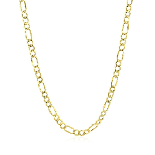 2.8mm 10k Yellow Gold Lite Figaro Chain | Richard Cannon Jewelry