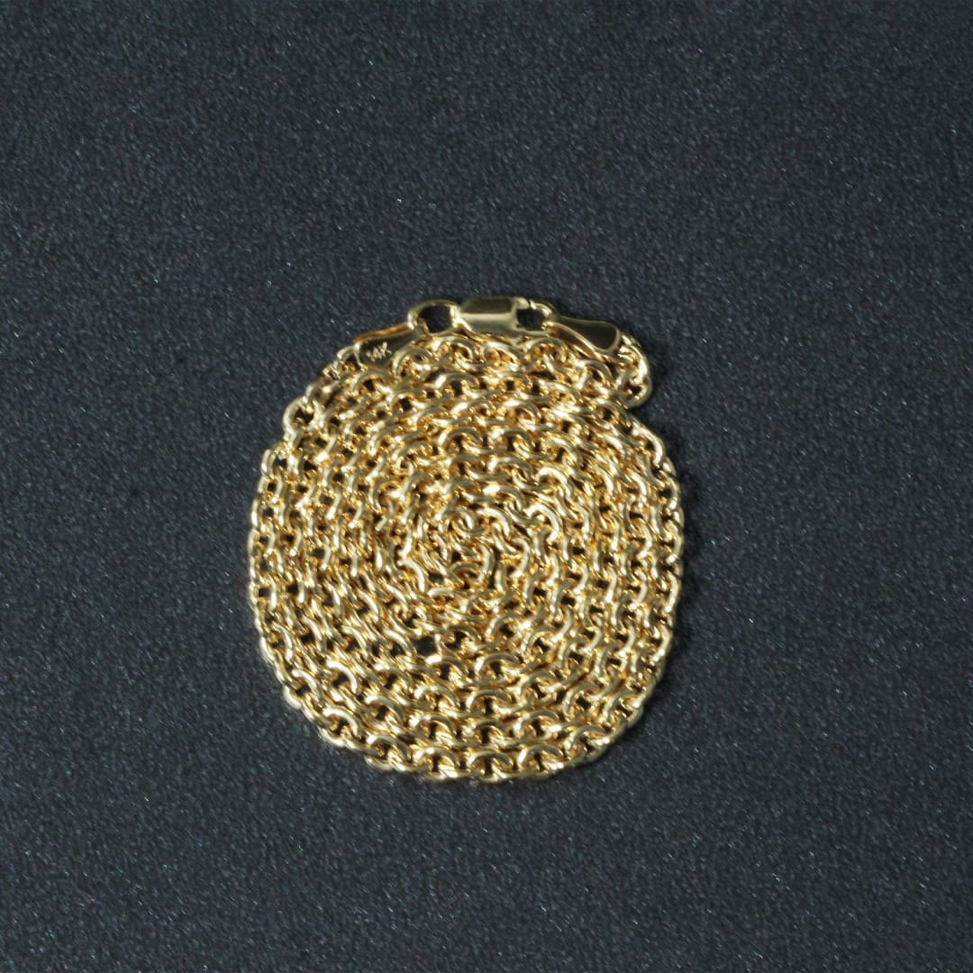 3.0mm 14k Yellow Gold Forsantina Lite Cable Link Chain | Richard Cannon Jewelry