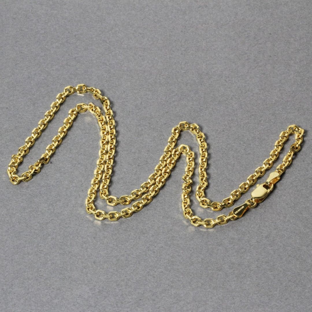 3.1mm 14k Yellow Gold Diamond Cut Cable Link Chain | Richard Cannon Jewelry