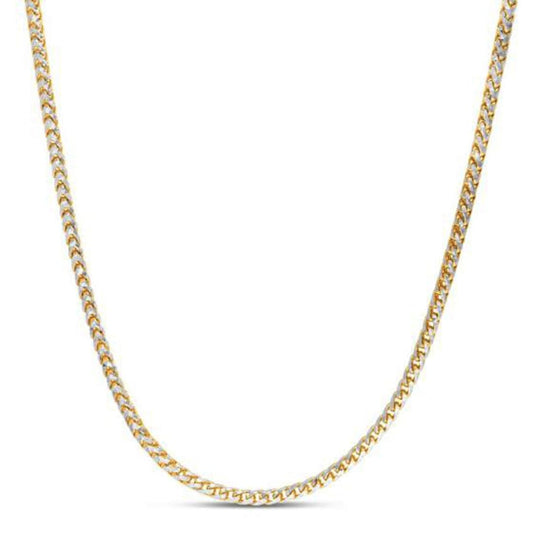 3.1mm 14k Yellow Gold Round Pave Franco Chain | Richard Cannon Jewelry