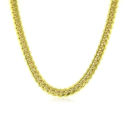 3.9mm 10k Yellow Gold Classic Miami Cuban Solid Chain | Richard Cannon Jewelry
