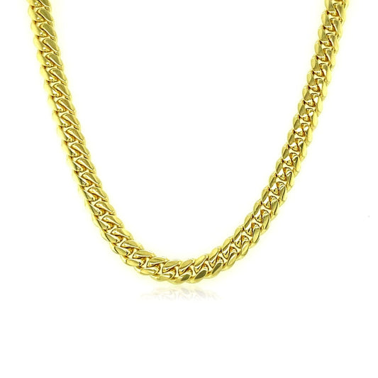 4.0mm 14k Yellow Gold Classic Solid Miami Cuban Chain | Richard Cannon Jewelry