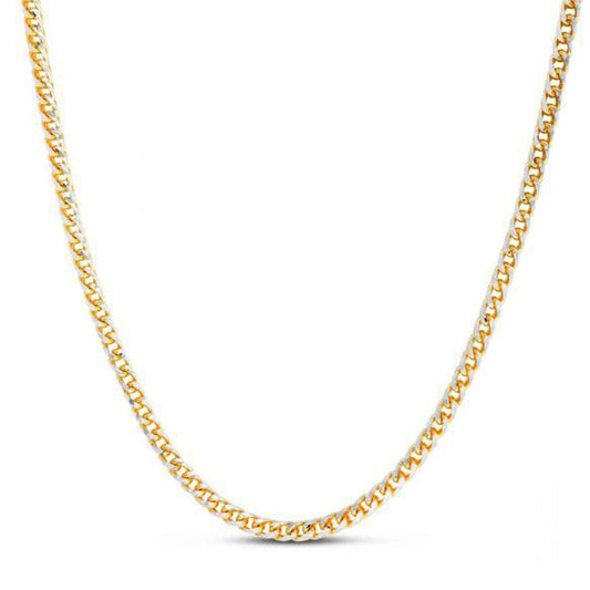 4.0mm 14k Yellow Gold Round Pave Franco Chain | Richard Cannon Jewelry