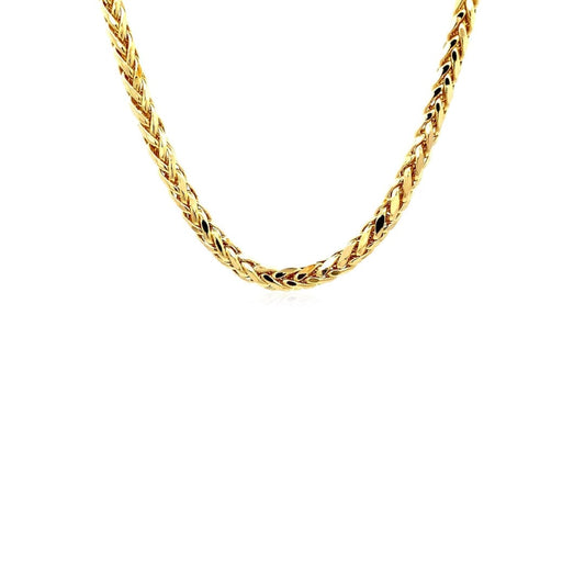 4.1mm 14k Yellow Gold Diamond Cut Round Franco Chain | Richard Cannon Jewelry