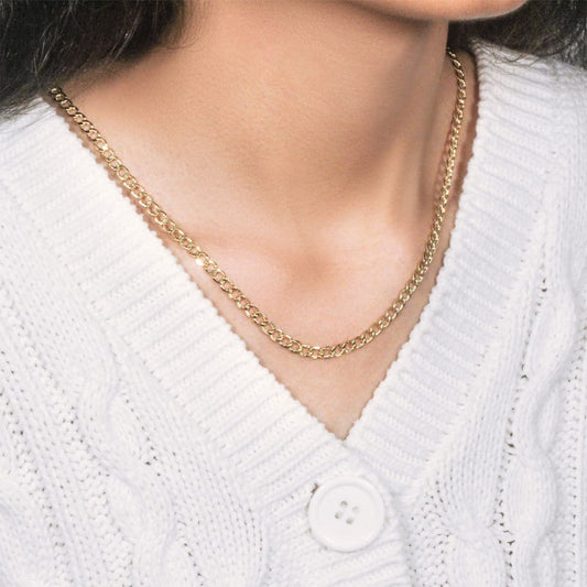 4.4mm 10k Yellow Gold Curb Chain | Richard Cannon Jewelry