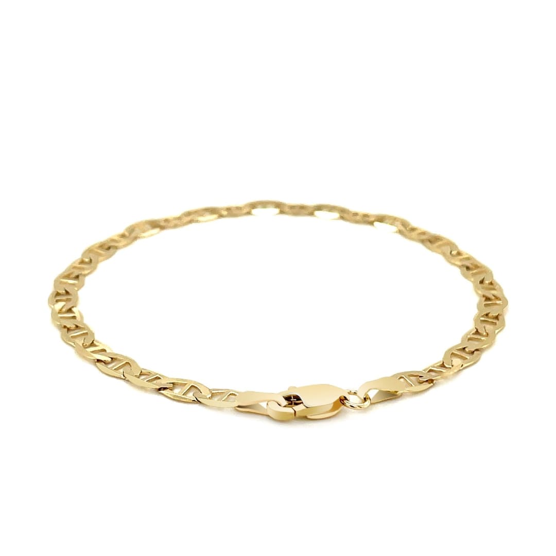4.5mm 10k Yellow Gold Mariner Link Bracelet | Richard Cannon Jewelry