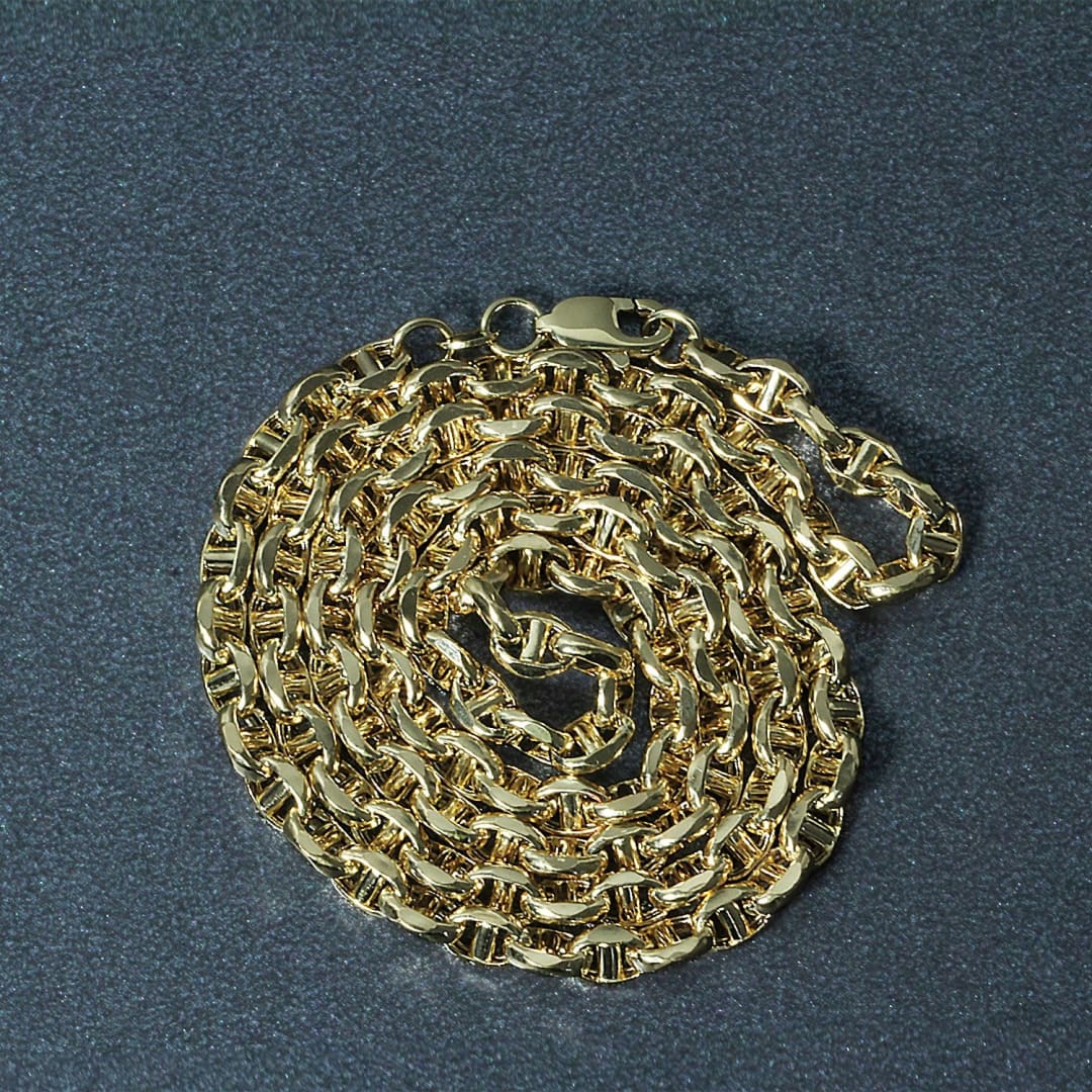 4.5mm 14k Yellow Gold Anchor Chain | Richard Cannon Jewelry