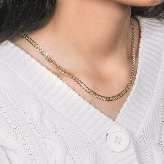 4.7mm 10k Yellow Gold Curb Chain | Richard Cannon Jewelry