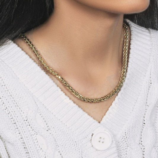 5.2mm 14k Yellow Gold Diamond Cut Round Franco Chain | Richard Cannon Jewelry