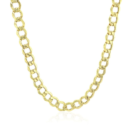 5.3mm 10k Yellow Gold Curb Chain | Richard Cannon Jewelry