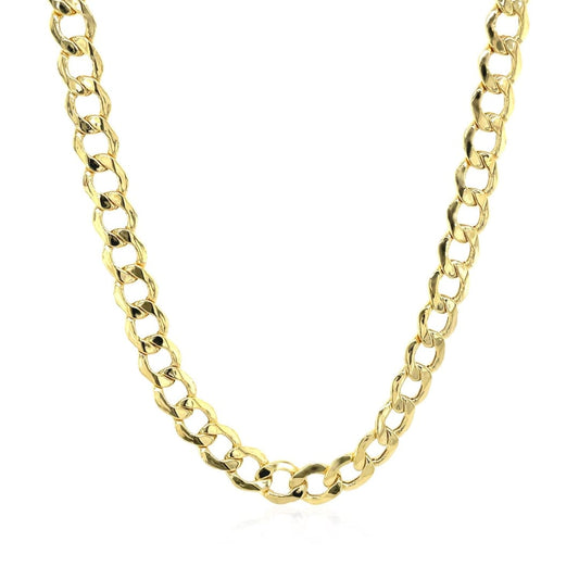 5.3mm 14k Yellow Gold Curb Chain | Richard Cannon Jewelry