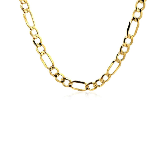 5.4mm 10k Yellow Gold Lite Figaro Chain | Richard Cannon Jewelry