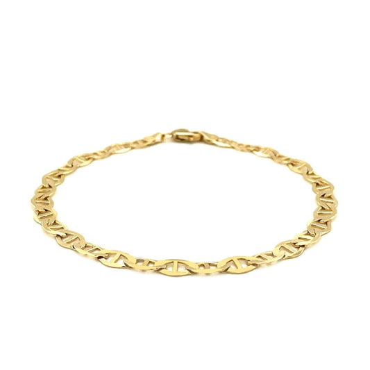 5.5mm 14k Yellow Gold Mariner Link Bracelet | Richard Cannon Jewelry