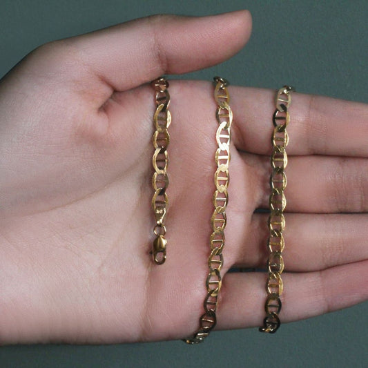 5.5mm 14k Yellow Gold Mariner Link Chain | Richard Cannon Jewelry